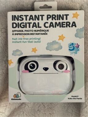 Koko the Panda Instant Print Digital Camera - White by Kidamento